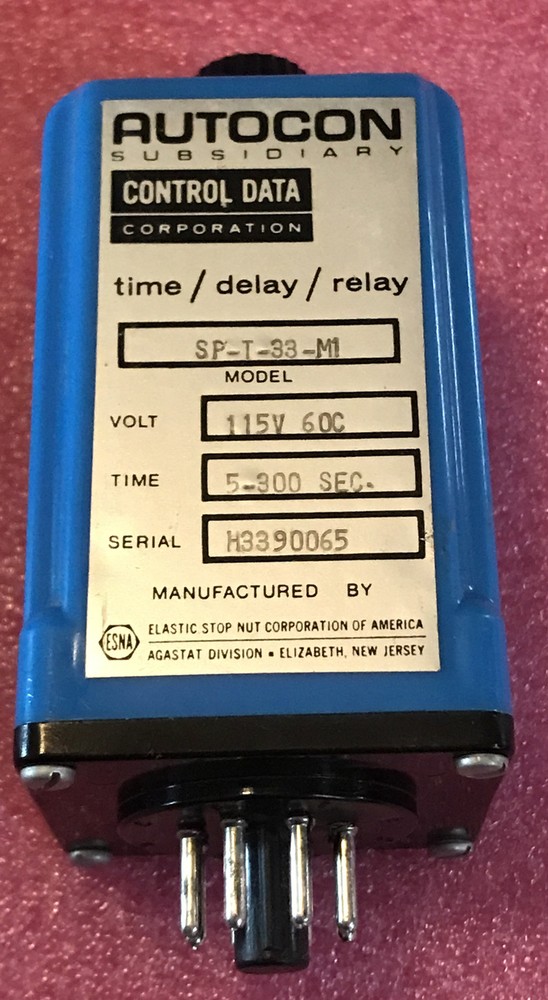 Autocon SP-T-33-M1 timing relay 5-300 Sec 8-Pin