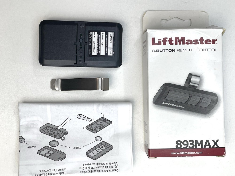LiftMaster 893MAX 3-Button Remote Control NEW