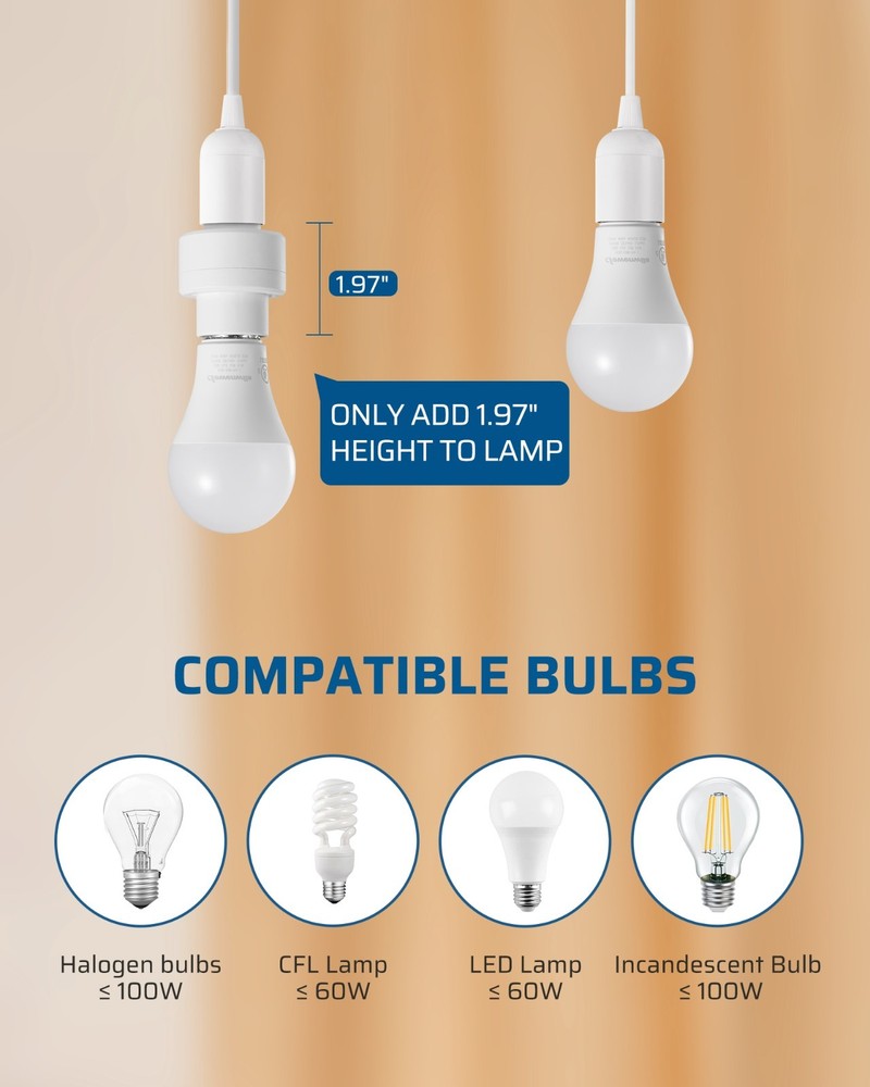 DEWENWILS Remote Control Light Socket, Wireless Light Switch 100FT Range