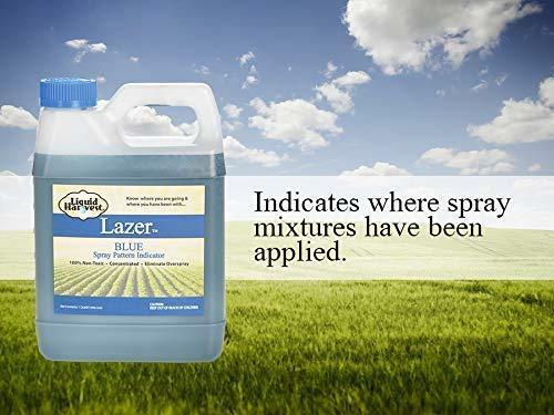 Liquid Harvest Lazer Blue Concentrated Spray Pattern Indicator - 32 Ounces