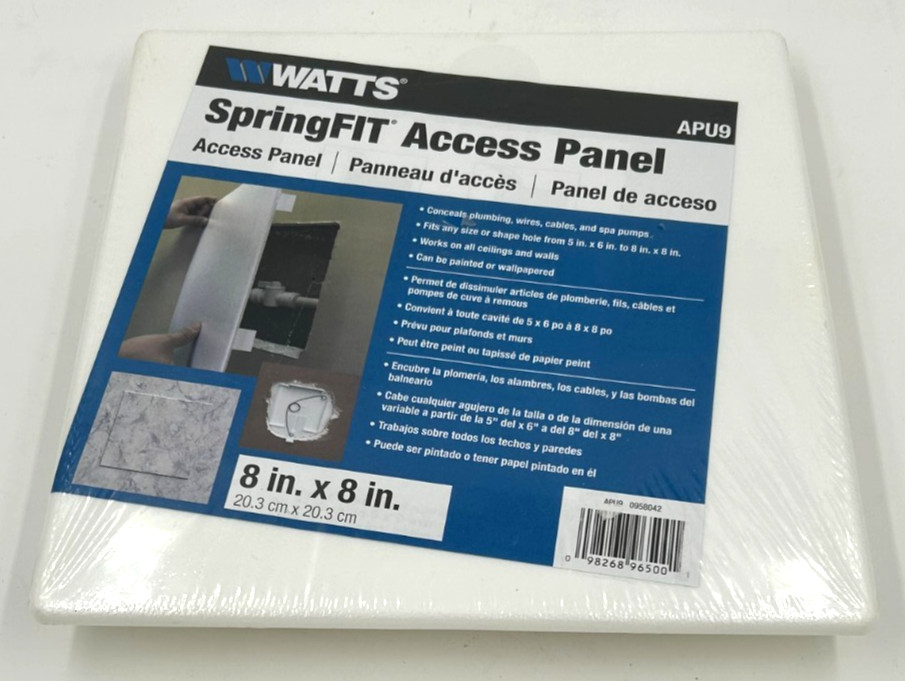 WATTS Spring Fit Acess Panel 8"x8" APU-9