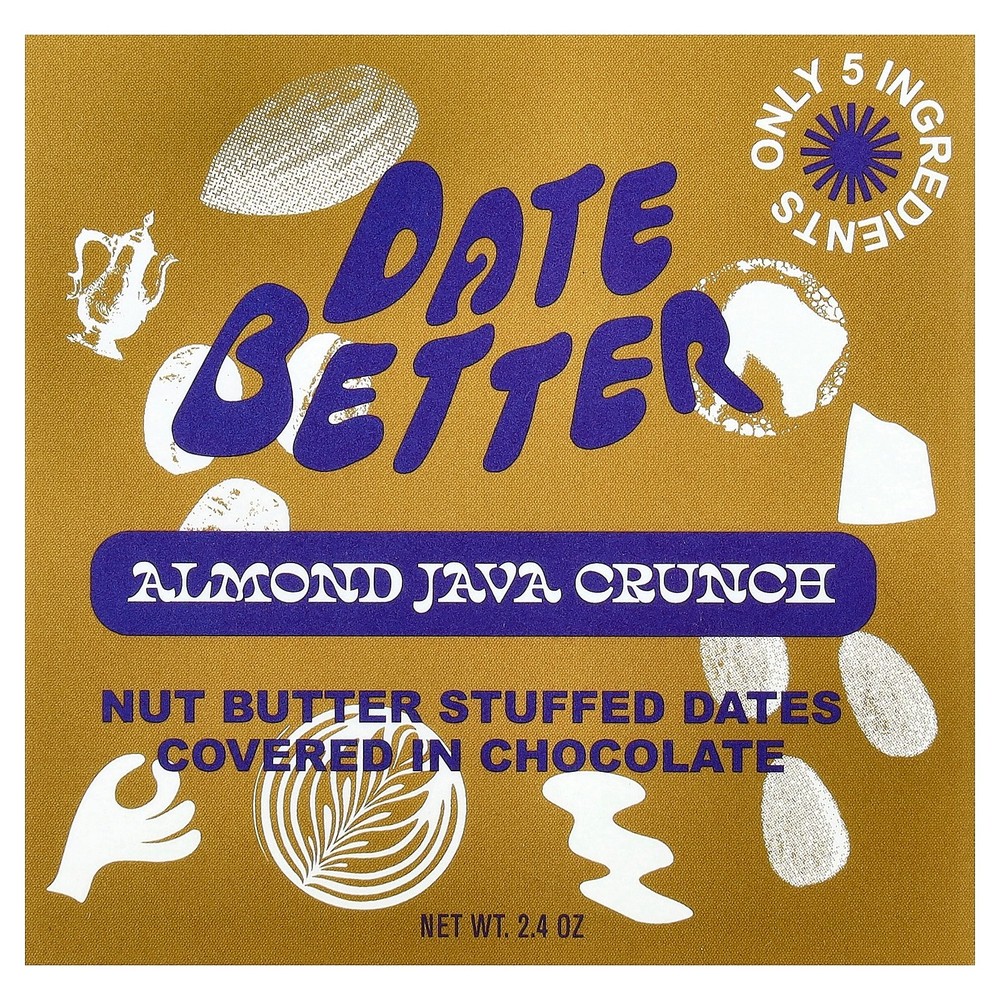Dates, Almond Java Crunch, 2.4 oz