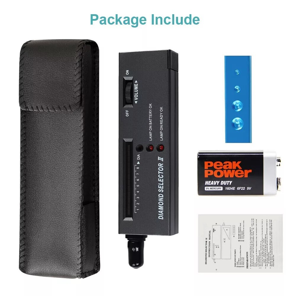 Diamond Tester Selector Illuminated Jewelry Gemstone Testing Tool Kit Battery