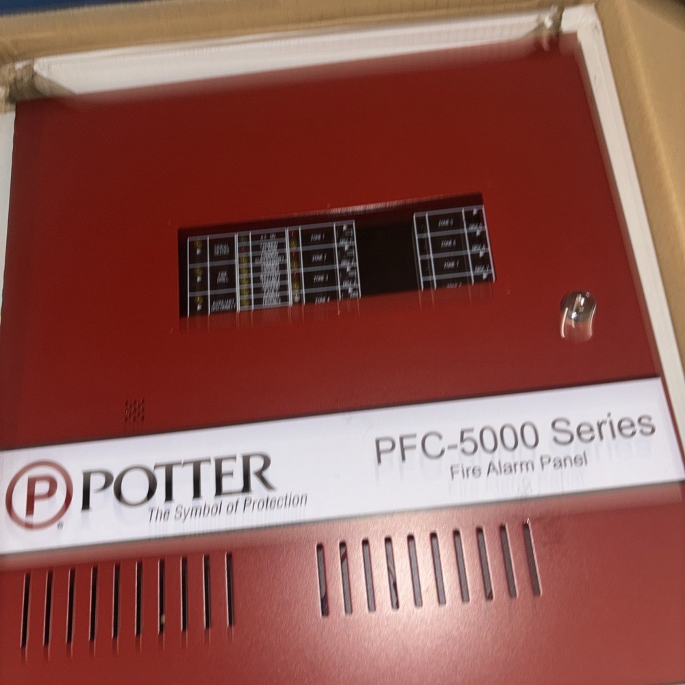POTTER PFC-5004 4 Zone Expandable Red Fire Alarm Panel