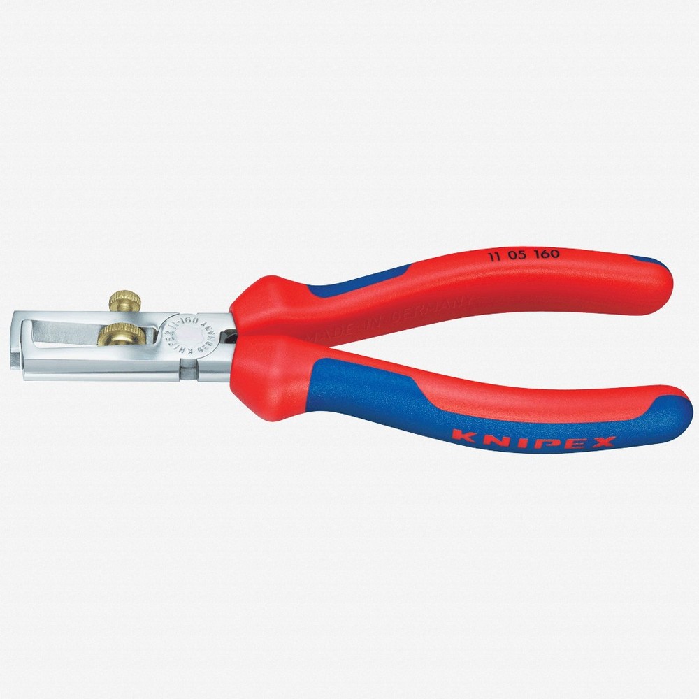 Knipex 6.3" Wire Insulation Strippers - Chrome MultiGrip