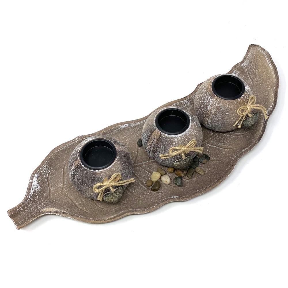 allgala Wooden Candle Holder