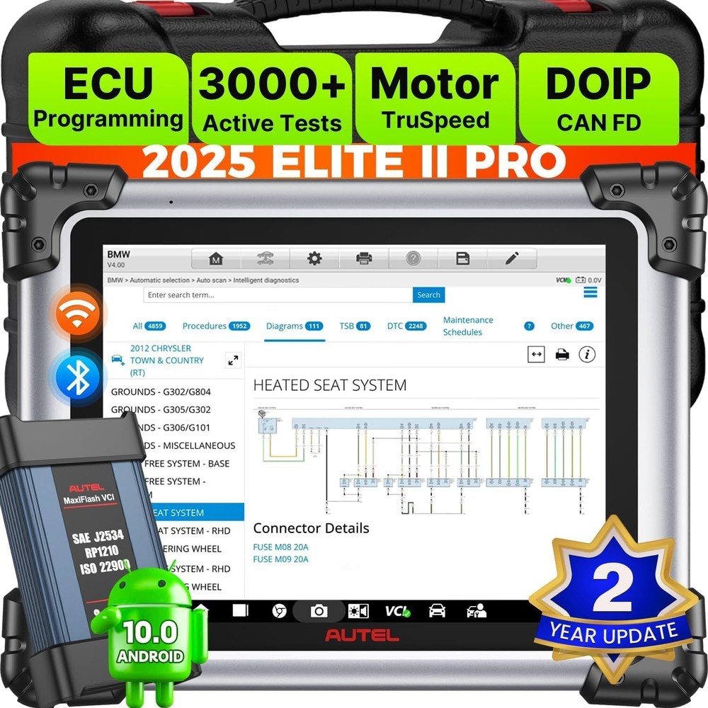 2025 Autel MaxiSys Elite II PRO As MS909 Diagnostic Scan Programming Key Coding