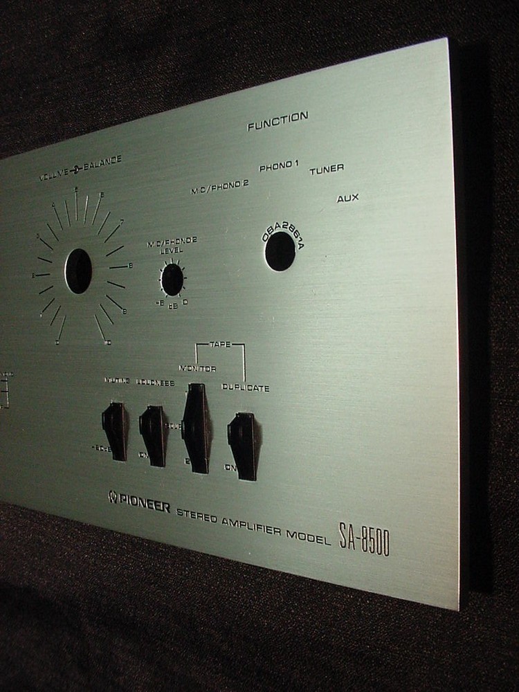 PIONEER SA-8500 STEREO AMPLIFIER FACEPLATE FRONT PANEL ***