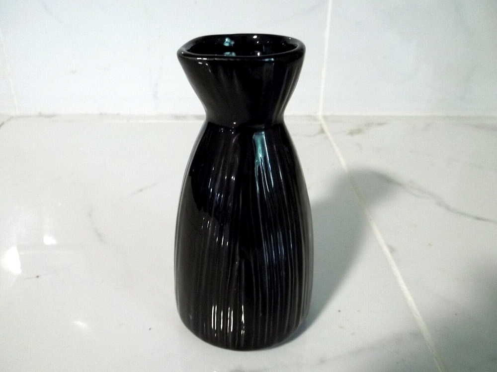 PACIFIC ISLAND CREATIONS CO. Saki Pitcher, Black Ceramic