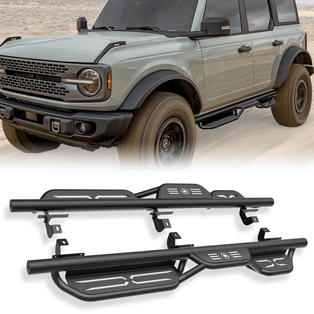 Running Boards Side Steps For 2021-2025 Ford Bronco 4 Doors(Not For Sport Model)