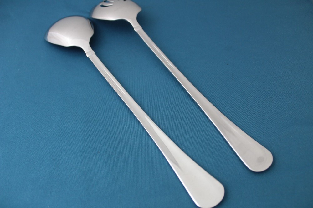 Reed & Barton Select MENDON Salad Serving (2pc Set) 18/10 China 12 1/2"