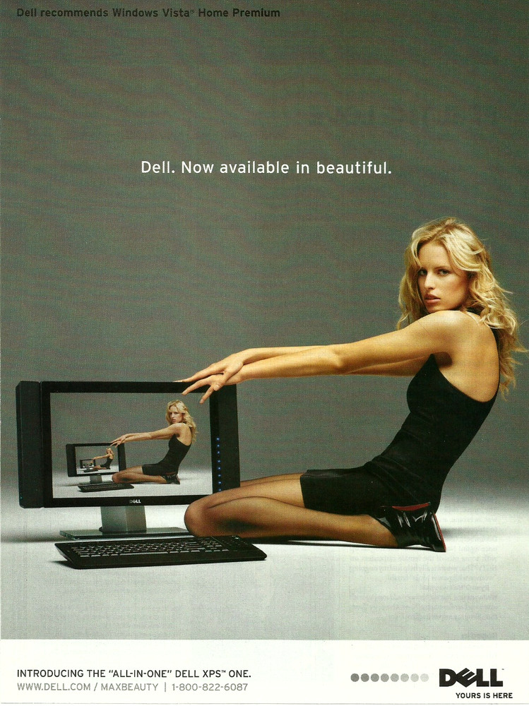 2008 Dell All-In-One XPS One Computer Print AD Advertisement