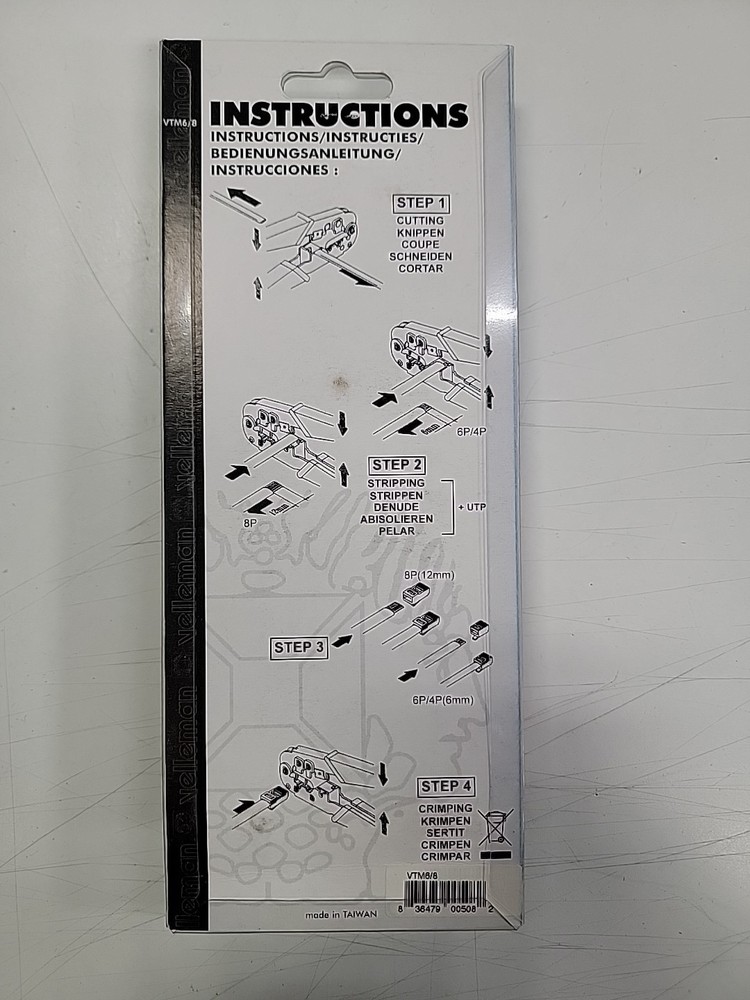 Velleman VTM6/8 Modular Crimping Tool