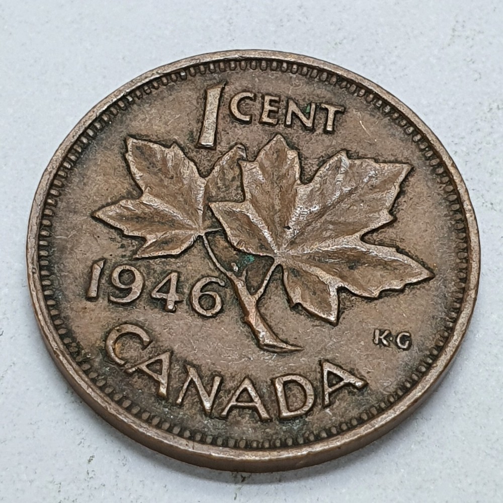 Canada Cent 1946 Coin 03282D