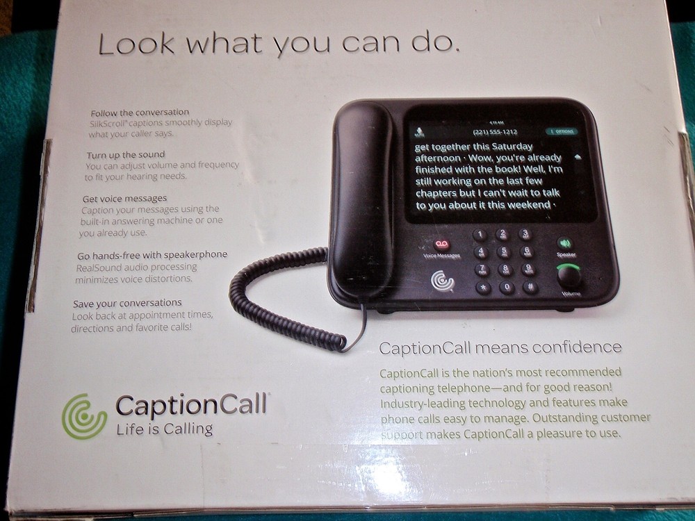 CAPTION CALL CAPTIONING PHONE FOR HEARING IMPAIRED MODEL 78T~ NEW!