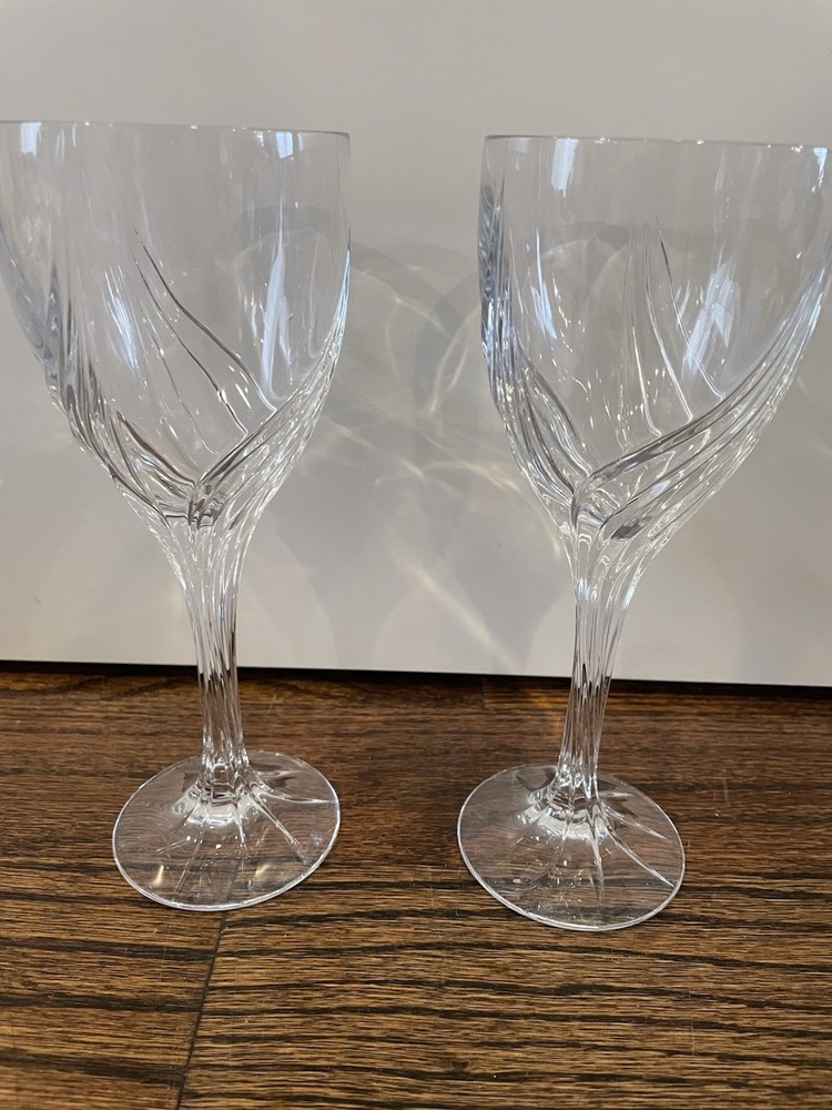 Lenox Crystal Water Goblets Set Of 2 Debut Pattern