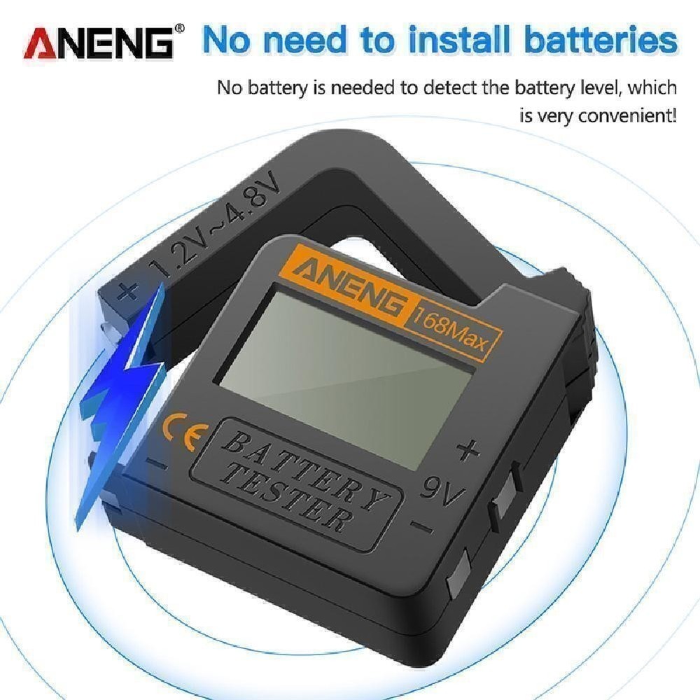 ANENG 168Max Digital Battery Capacity Checker Volt Checker