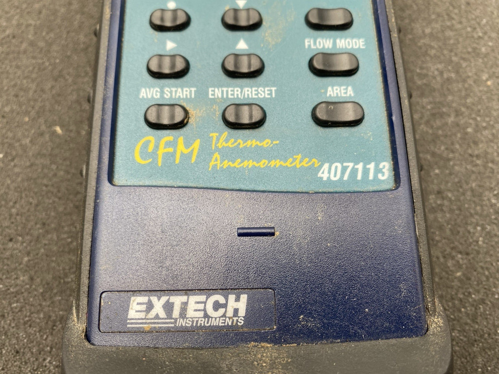 Extech CFM Thermo-Anemometer Model 407113 Meter Only