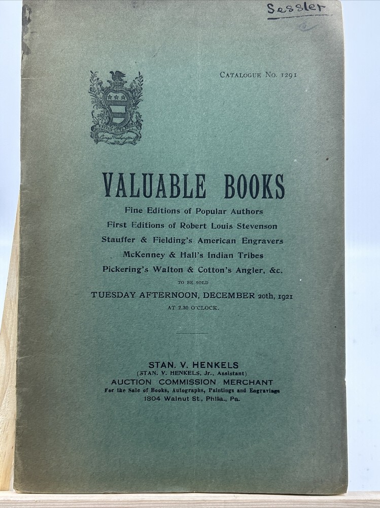 Henkels Catalog: Books - December 20, 1921
