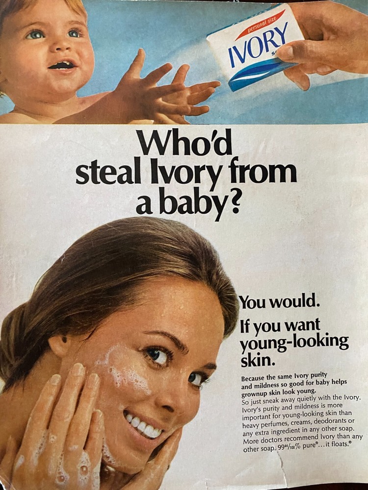 Ivory Soap, Full Page Vintage Print Ad