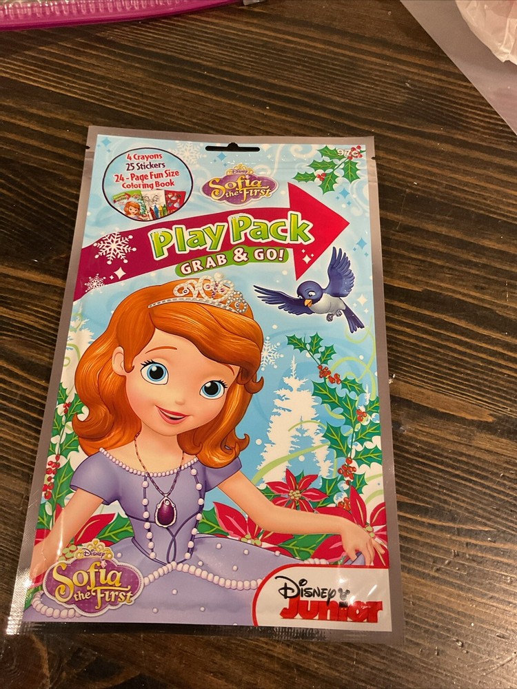 NEW SEALED~Disney Junior Sofia The First Grab & Go Play Pack~Great For Stocking