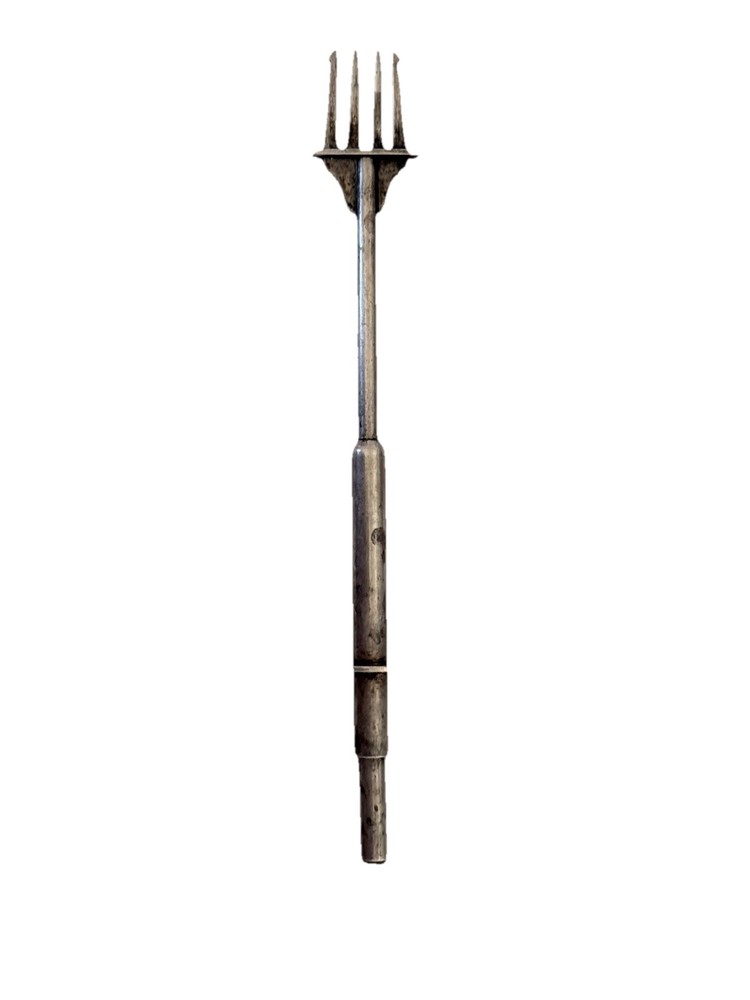 Vintage Antique German 800 Silver Mechanical Pickle Fork Germany Olive Spring