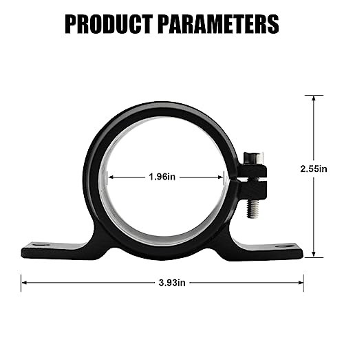 Fuel Filter Mounting Bracket, 50mm Fuel Pump Clamp Bundle Holder, Black