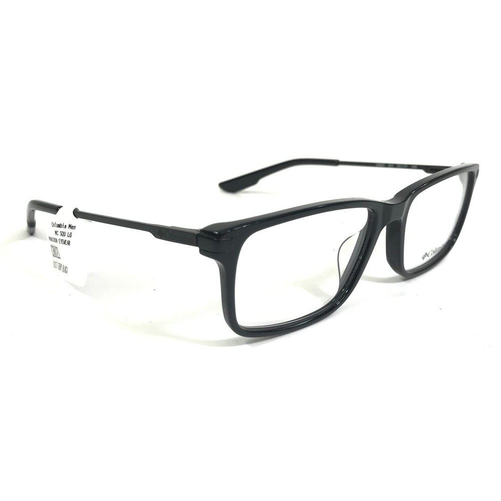 Columbia Eyeglasses Frames C8021 001 Black Rectangular Full Rim 53-17-140
