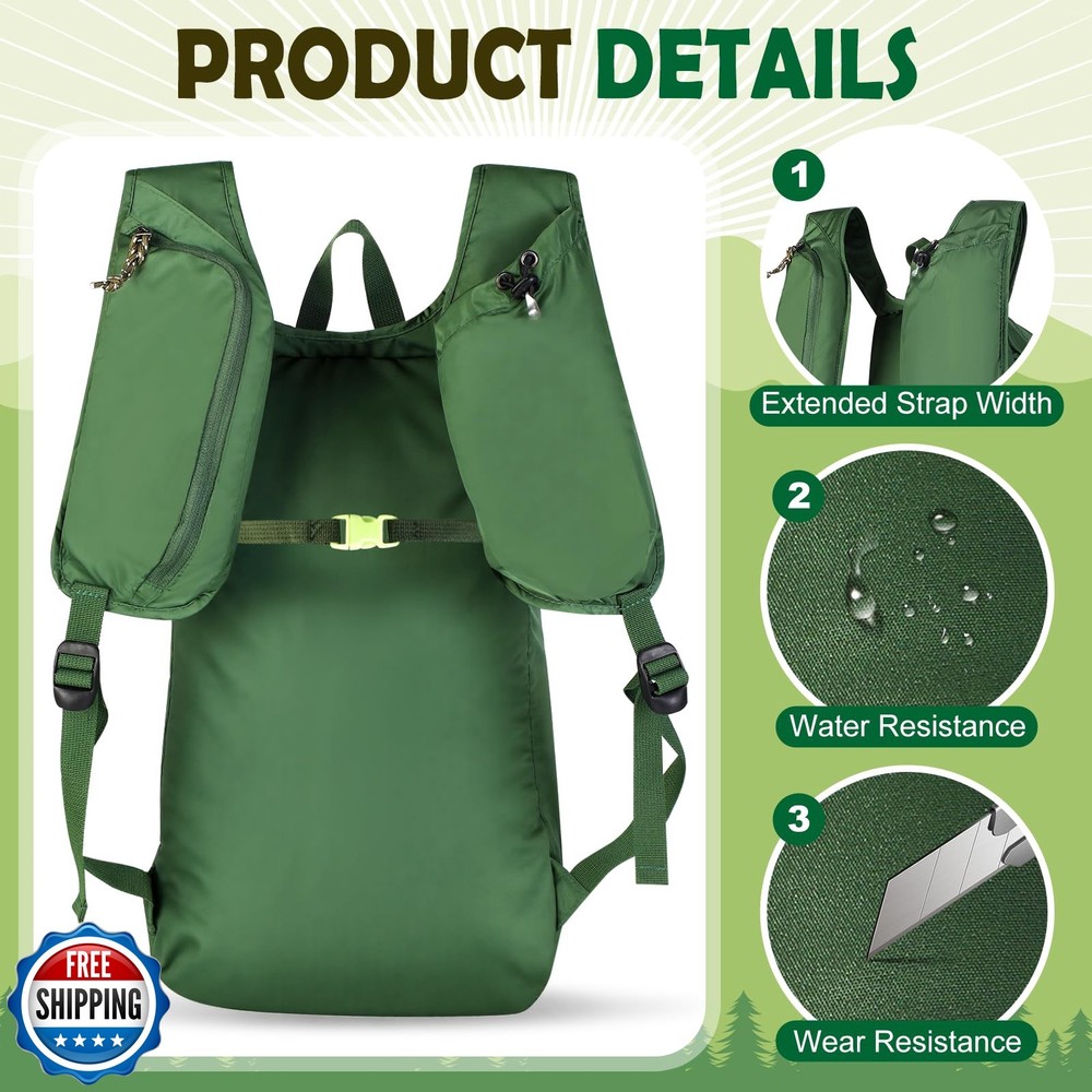 EgoNova 12L Ultralight and Thin Packable Daypack, Small Foldable Hiking Backp...