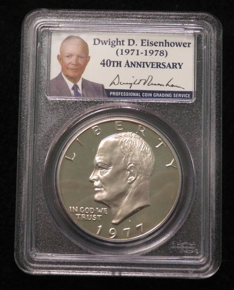 1977-S Eisenhower Dollar PCGS Graded PR69DCAM *40th Anniversary*
