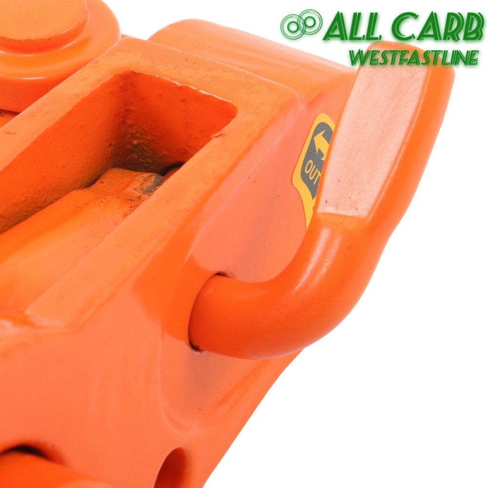 2PCS Folding Chain Bundle Steel Orange 5/16in-3/8in G70 Hook Working Load7100lbs
