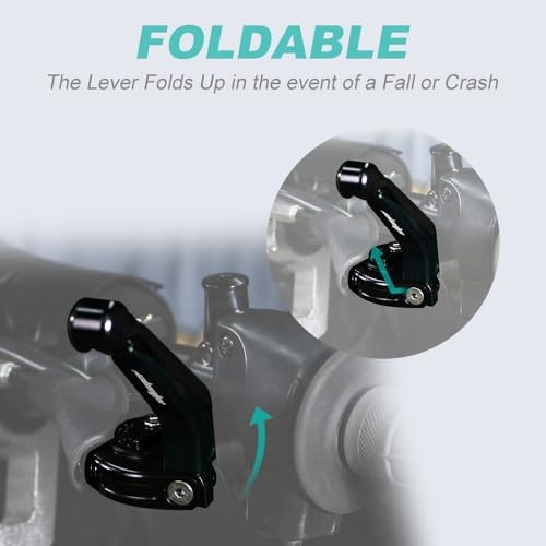 CNC Adjustable Extendable Foldable Motorcycle Brake Clutch Levers, Fit Black