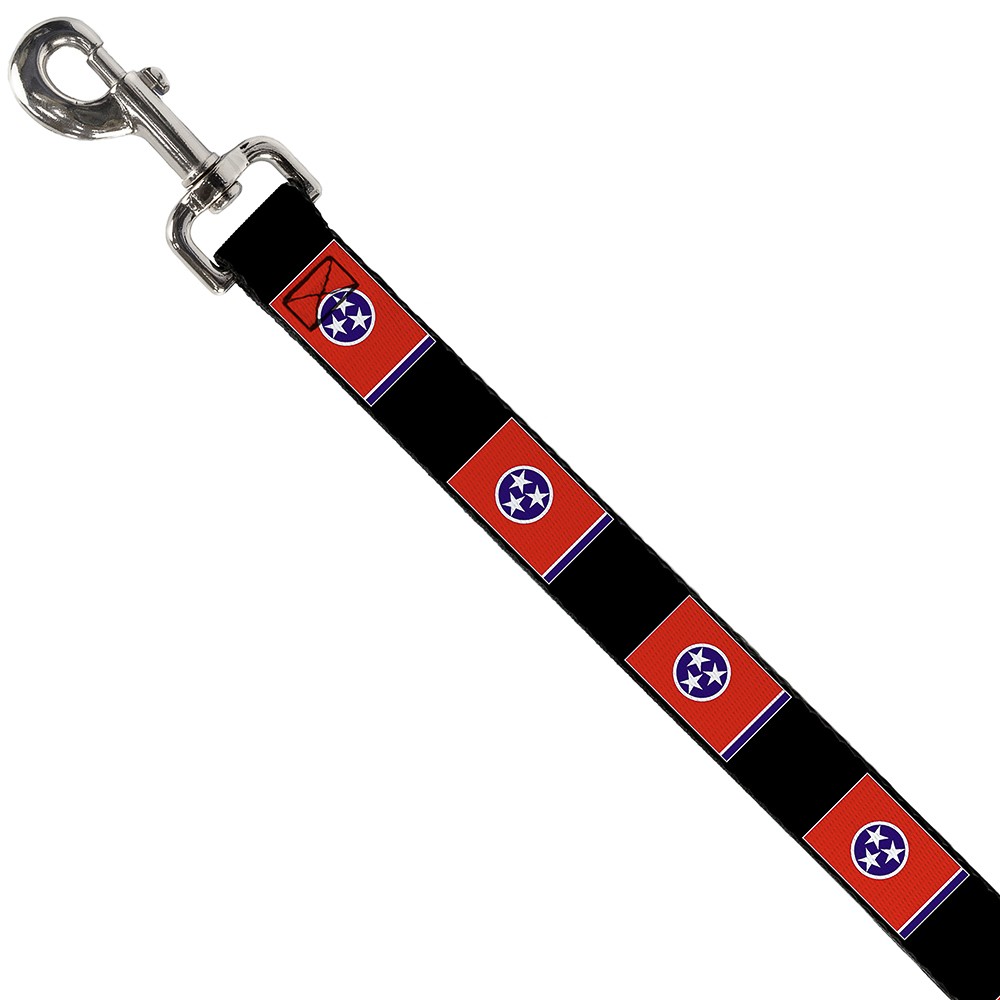 Dog Leash Tennessee Flags NARROW 0.5"