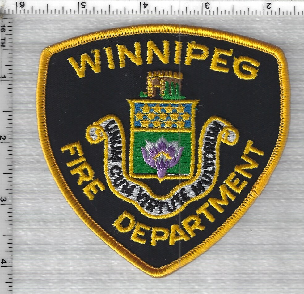 Winnipeg Fire Department  (Manitoba, Canada)  Shoulder Patch