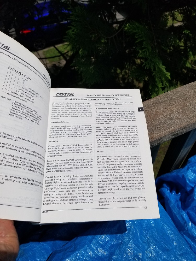 VINTAGE ELECTRONIC BOOK CRYSTAL SEMICONDUCTOR DATA SMART CATALOG 1988