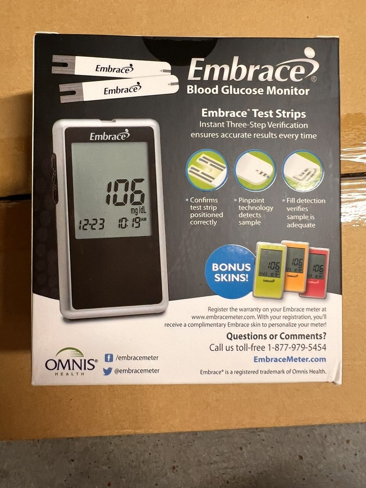 Embrace No-Code Talking Blood Glucose Meter System.  25% OFF.