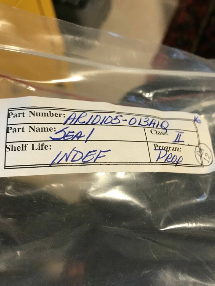 NASA Program Furon Seal Clean Thruster Hardware Flight Critical Item