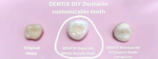 DIY Denture Basic Kit WITH Impression Kit Model Cast, Fun and Simple, Affordable