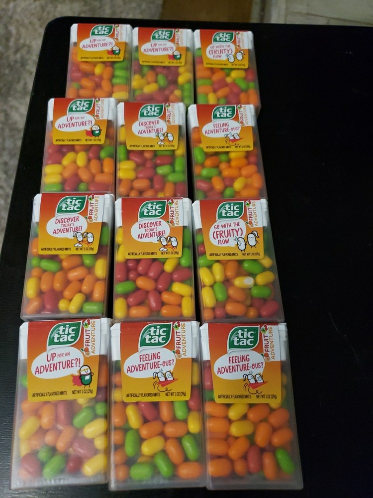 Tic Tac Fruit Adventure Mints, Bulk 12 Pack 1 Oz Each, 60 Mints PER Pack
