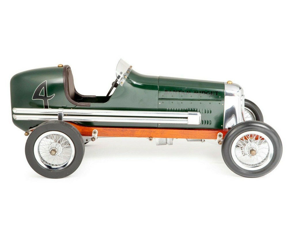 Green Bantam Midget 1930s Tether Car Model 19" Replica Racing Spindizzy New