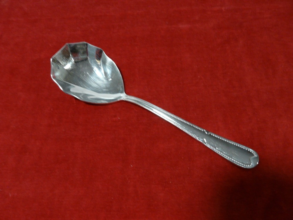 Serving Set Cold Meat Fork Scalloped Serving Spoon Heritage Mint FONTENAY