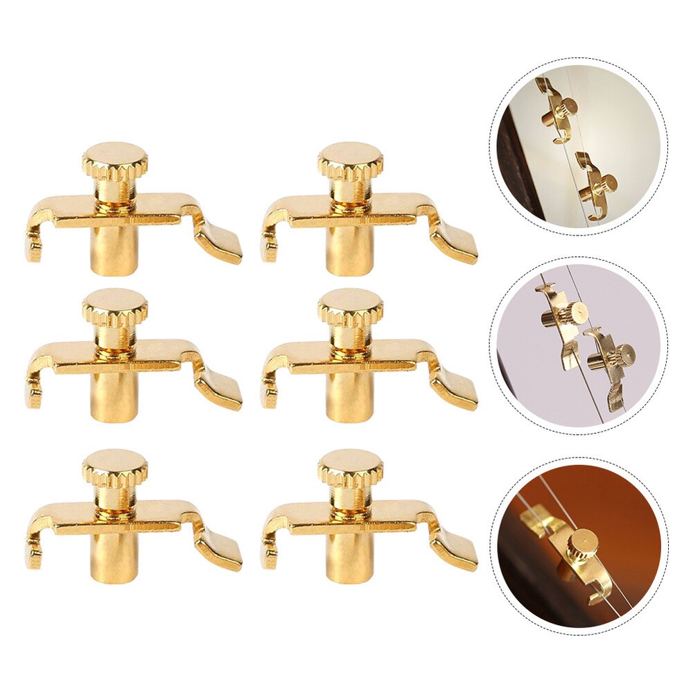 6pcs Erhu String Tuning Tools Instrument Chromatic Tuner Erhu String Winder