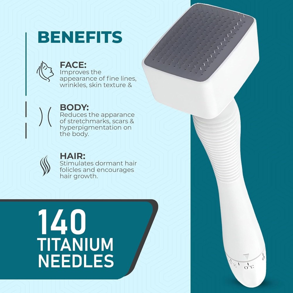 Microneedle Derma Stamp - Microneedling Micro Needling for Face Body