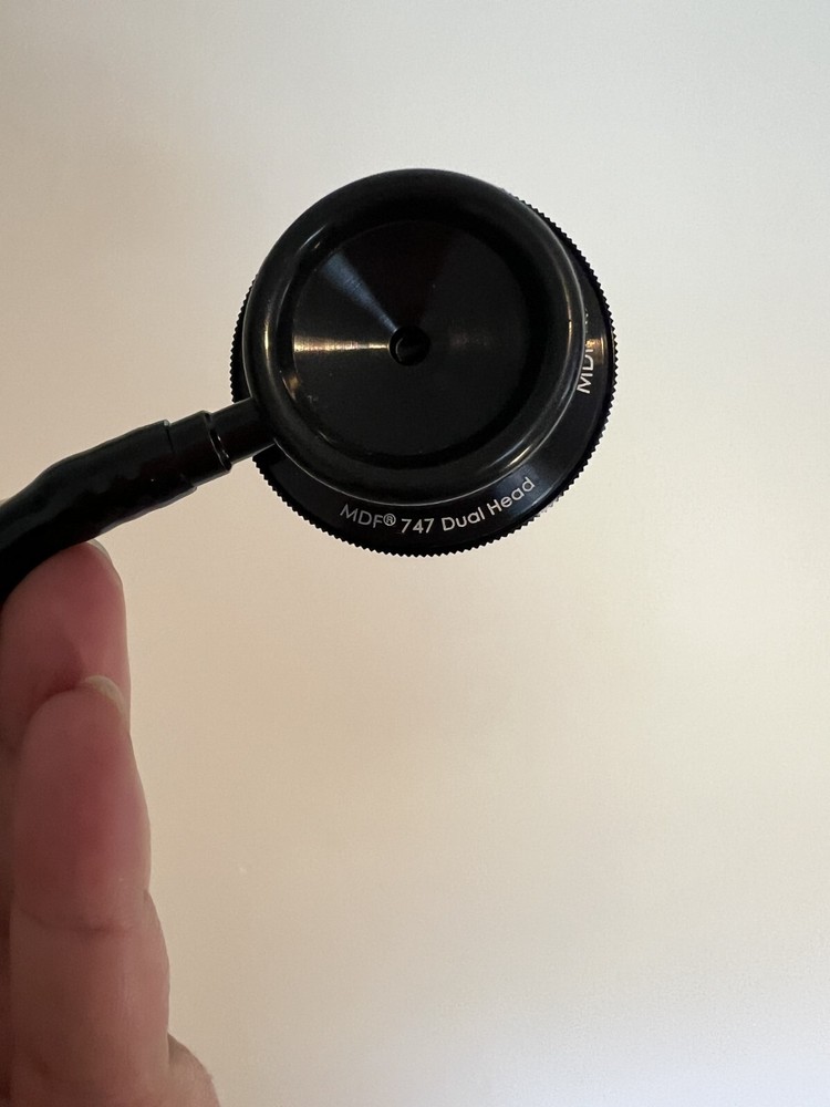 MDF Instruments 747 Dual Head Black Stethoscope