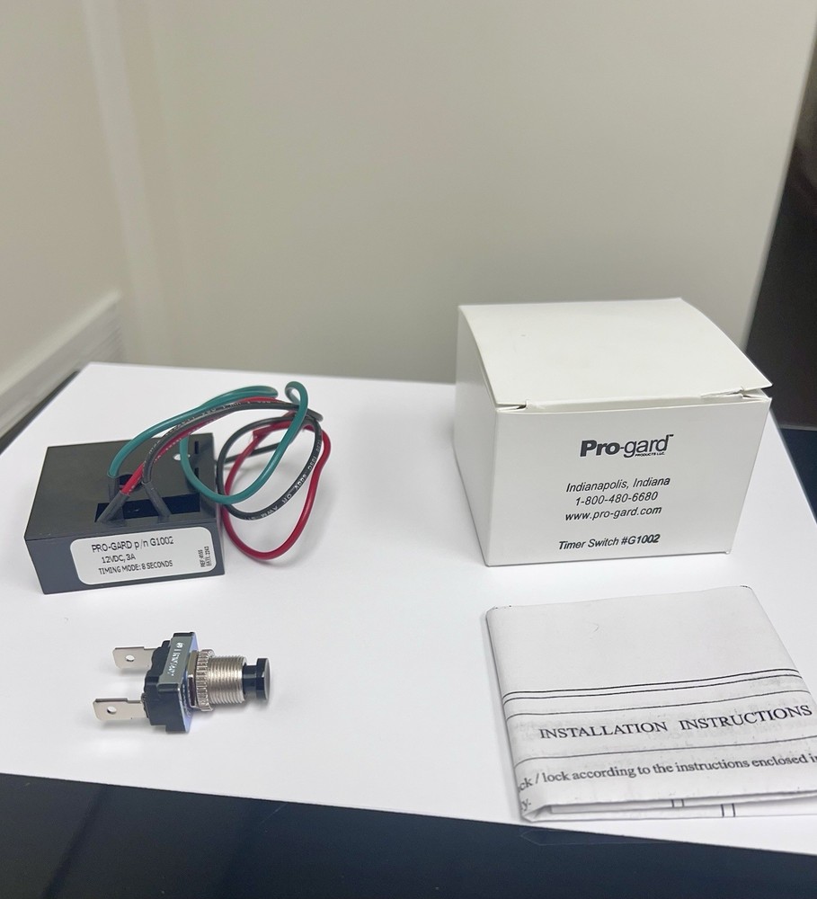 PRO-GARD Model G1002, Gun Lock,  8 sec Timer, NIB with Button Switch