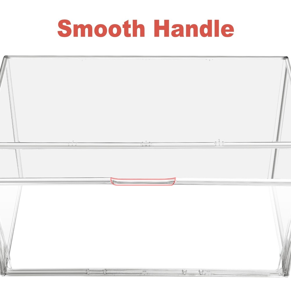 23.6 inch Tall Acrylic Display Case 13.8'' x 12.2'' x 23.6'' Stackable Boot &...