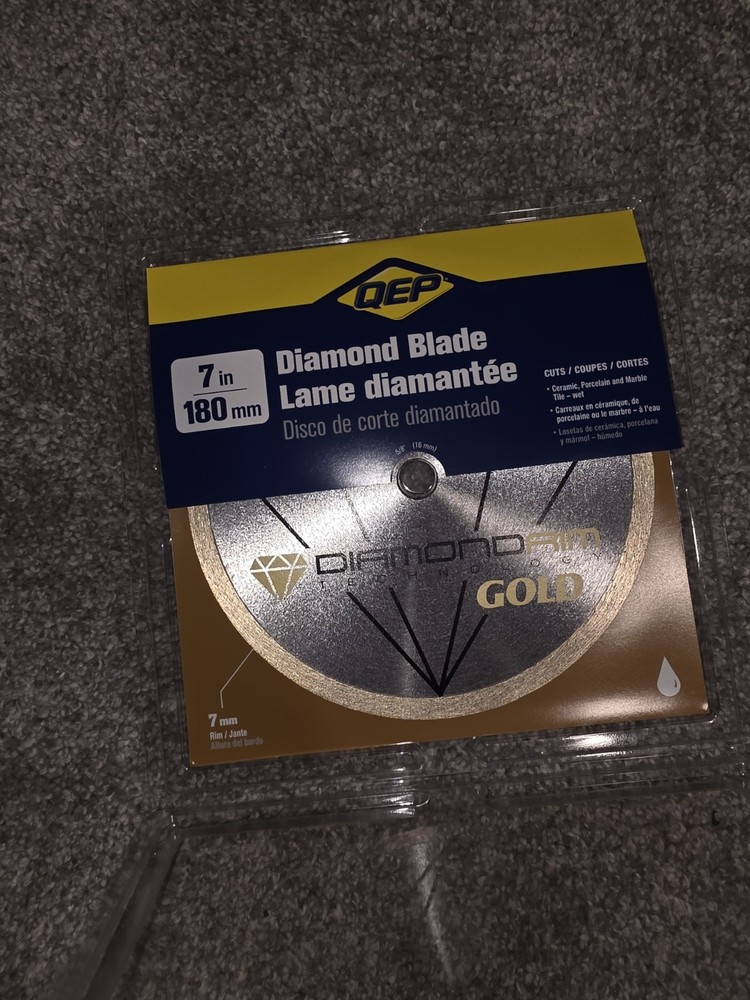QEP Diamond Rim 7" Tile Cutting Blade