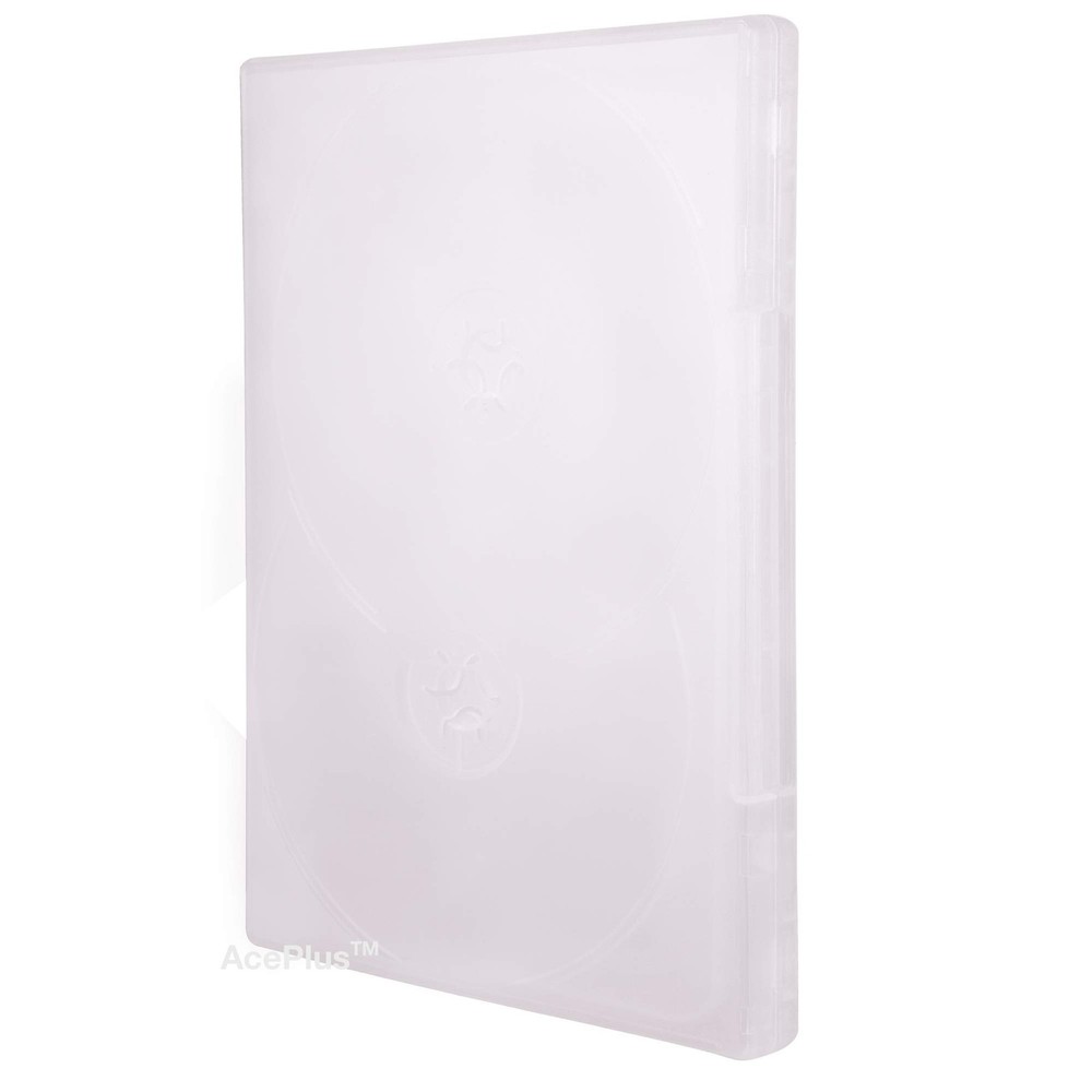 AcePlus 10-Pack Clear Multi-6 DVD Cases - 14mm Standard Thickness,
