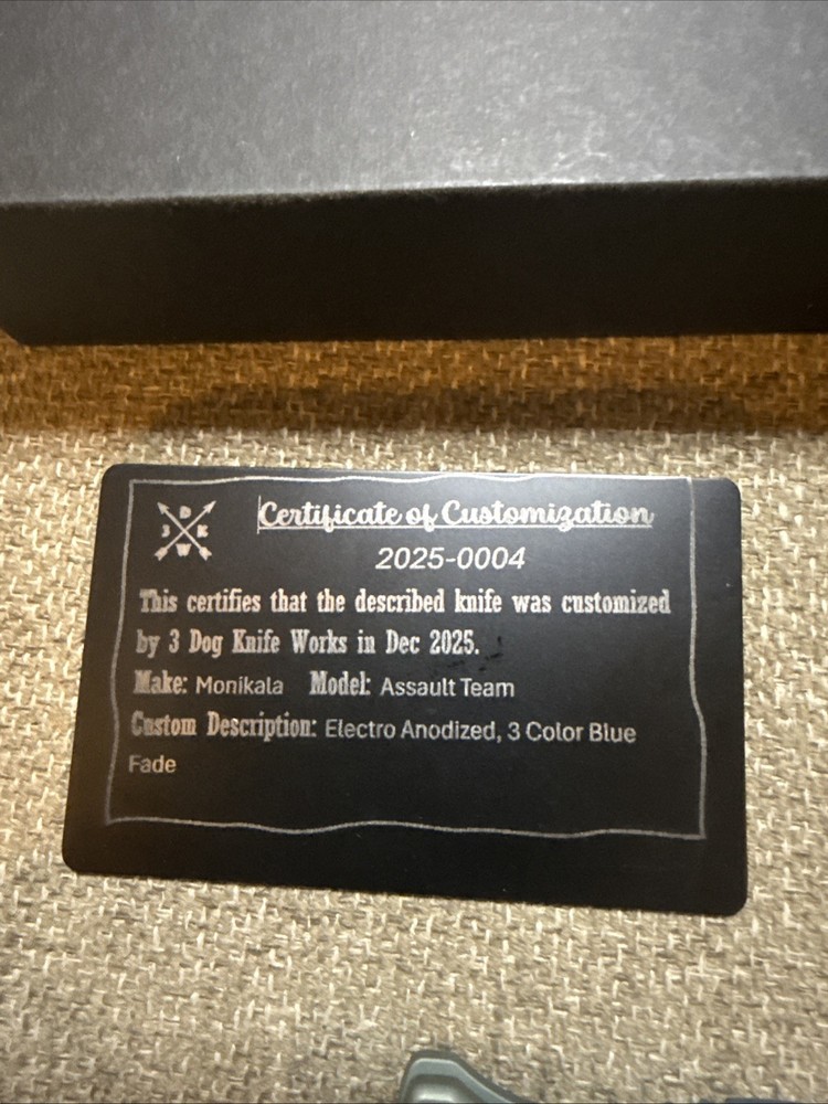 Monikala Custom Titanium Folding Knife