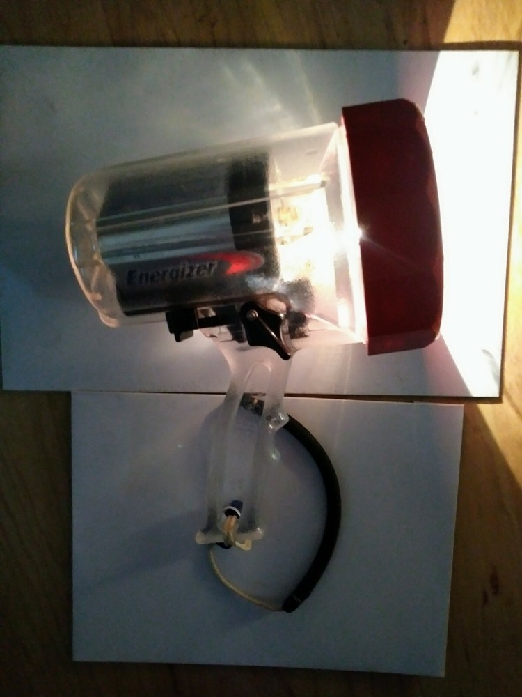 Vintage Working IkeLite UnderWater Diving Snorkeling Flashlight Torch W/Strap